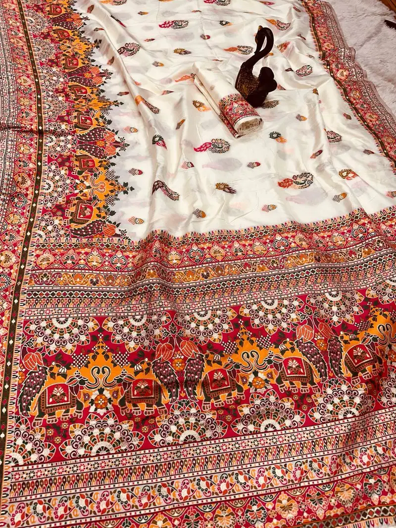 SF 826 Shubh Pashmina Silk Occasion Sarees Wholesale Market In Surat